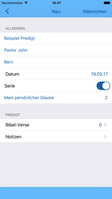 faithNotes Plakat