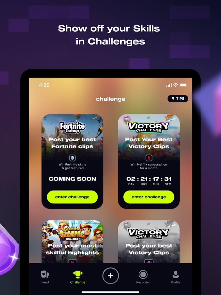 Powder - Gaming clips for iOS (iPhone/iPad) - Free Download at AppPure