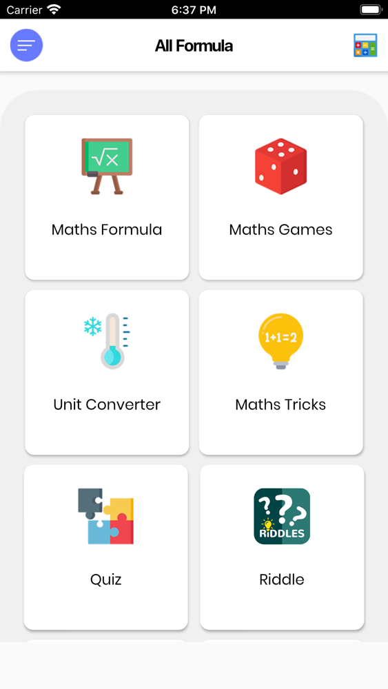 Maths Formula poster