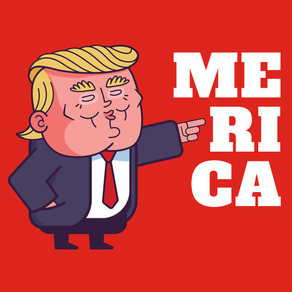 Trumps Merica Sticker