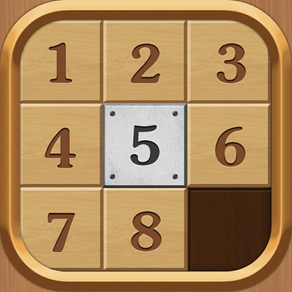 Number Puzzle: Wood Color Cube