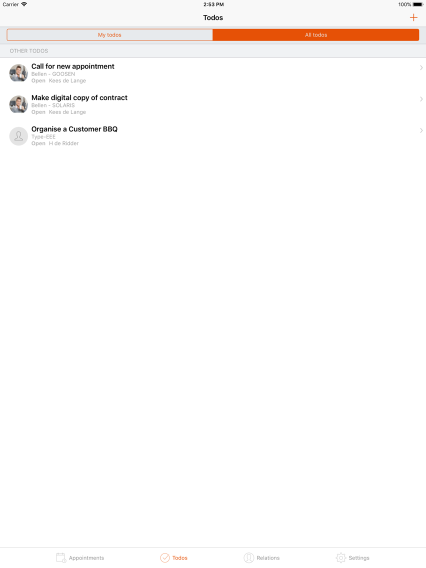 Ridder iQ CRM for iOS (iPhone/iPad) - Free Download at AppPure