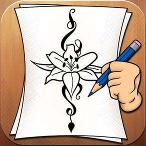 Learning To Draw Flower Tattoo Designs