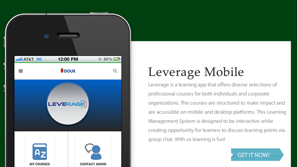 Leverage Mobile UI poster