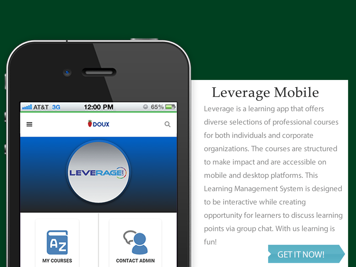 Leverage Mobile UI poster