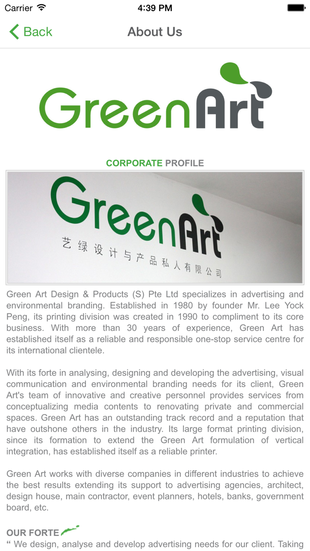 Green Art Design And Product Pte Ltd poster