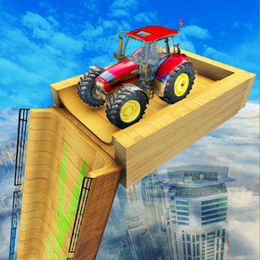 Tractor Jump Mega Ramp Stunt