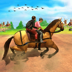 Public Horse Transport Sim 3D