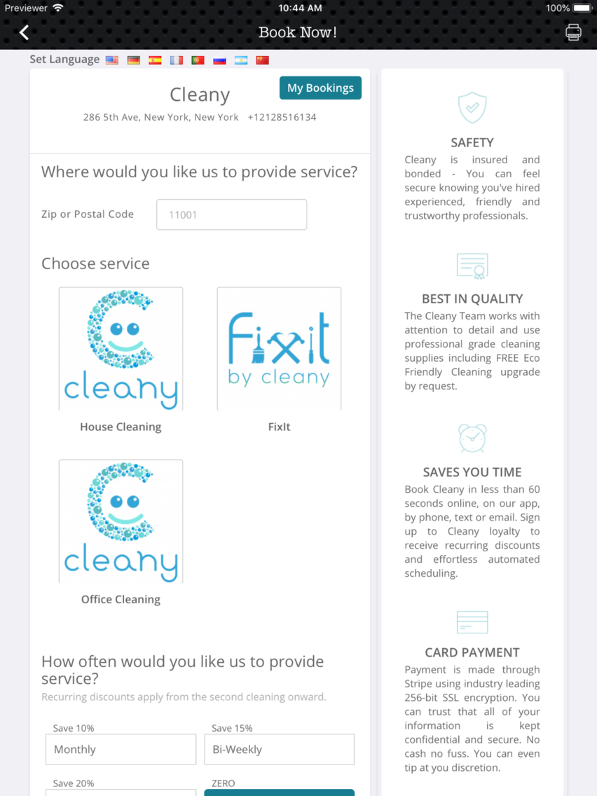Cleany Mobile App poster