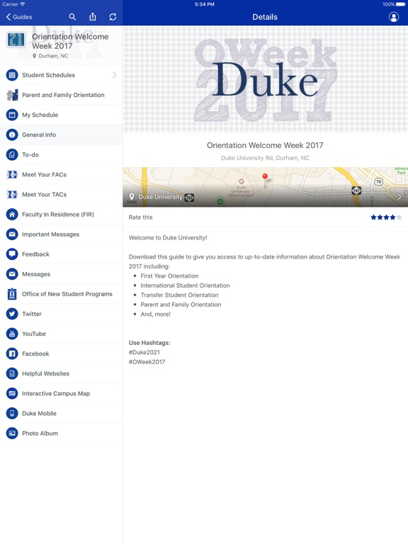 Duke Guides poster
