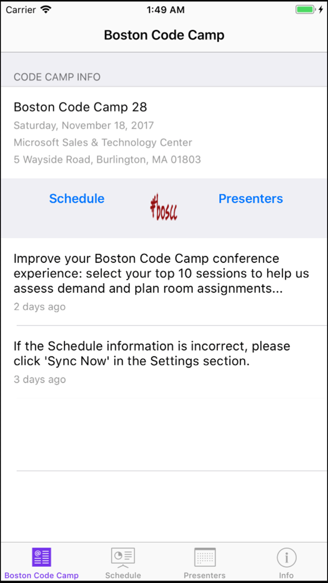 Boston Code Camp poster