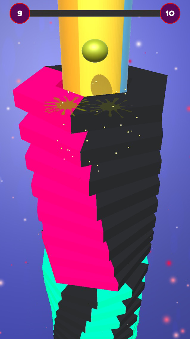 music stack ball 3D poster