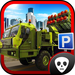 Monster Army Trucks Parking 3D Real Battle Tank, Missile Launcher and Armour Truck Driving School