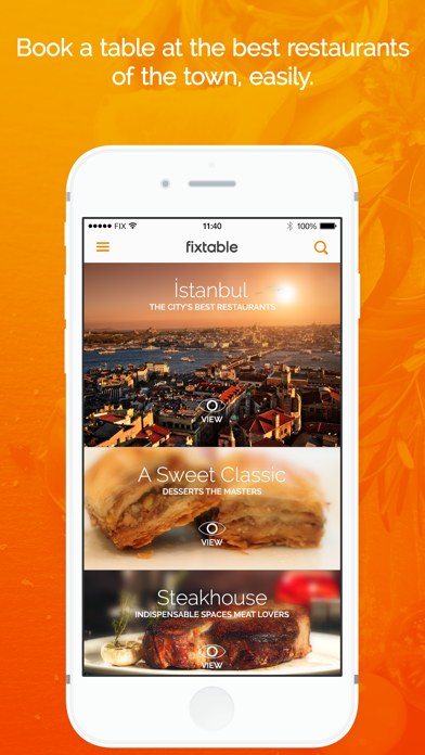 Fixtable - Restaurant Reservation poster