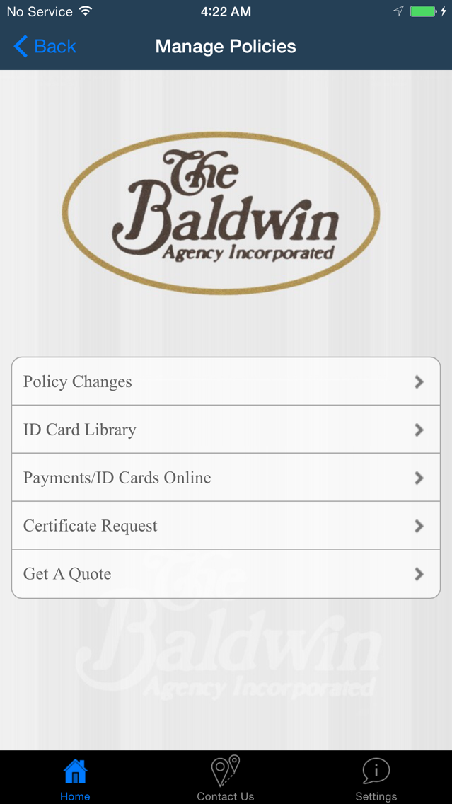 The Baldwin Insurance Agency poster