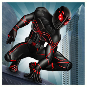 Black Spider Flying Hero