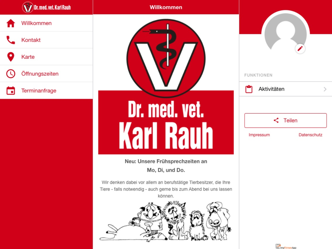 Dr. med. vet. Karl Rauh poster