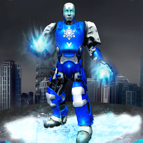 Snow Robot Mad City Battle