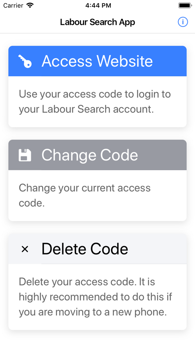Labour Search poster