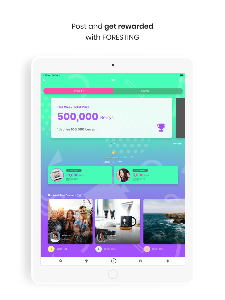 Foresting - Post & Earn poster