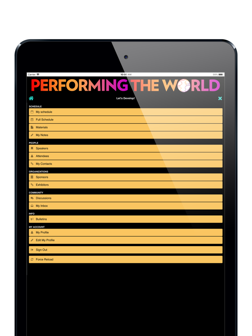 Performing The World 2018 poster