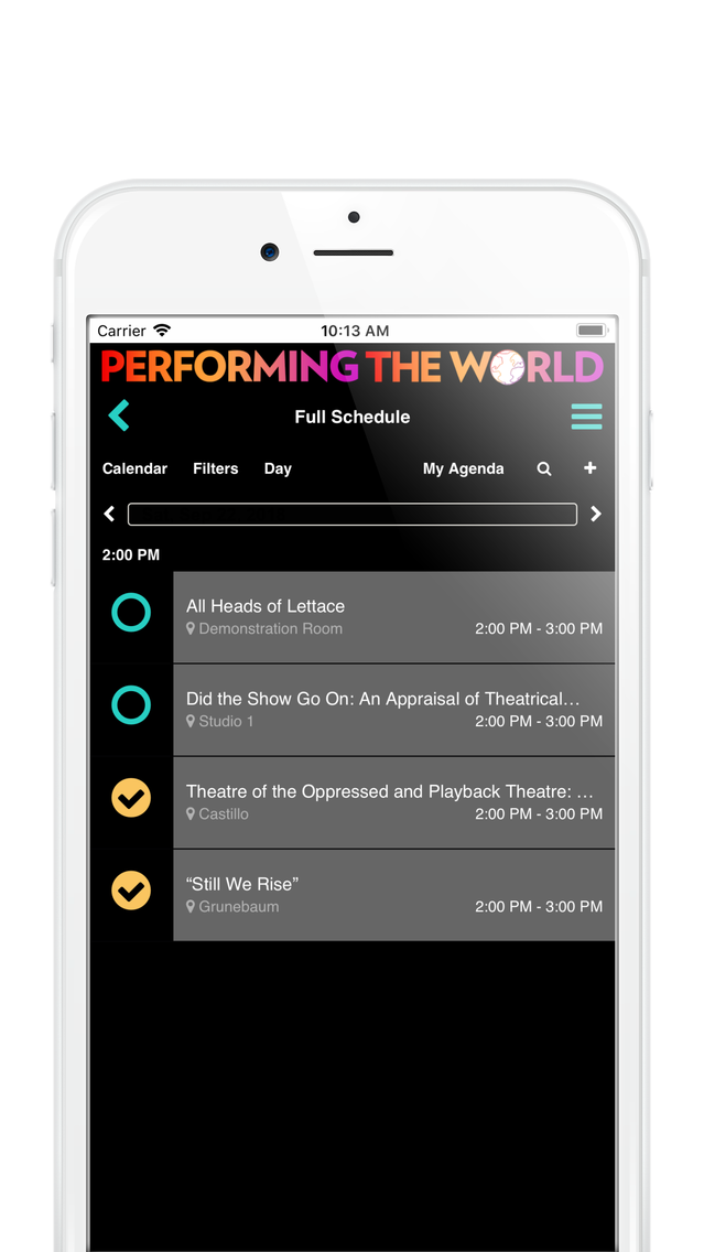 Performing The World 2018 poster