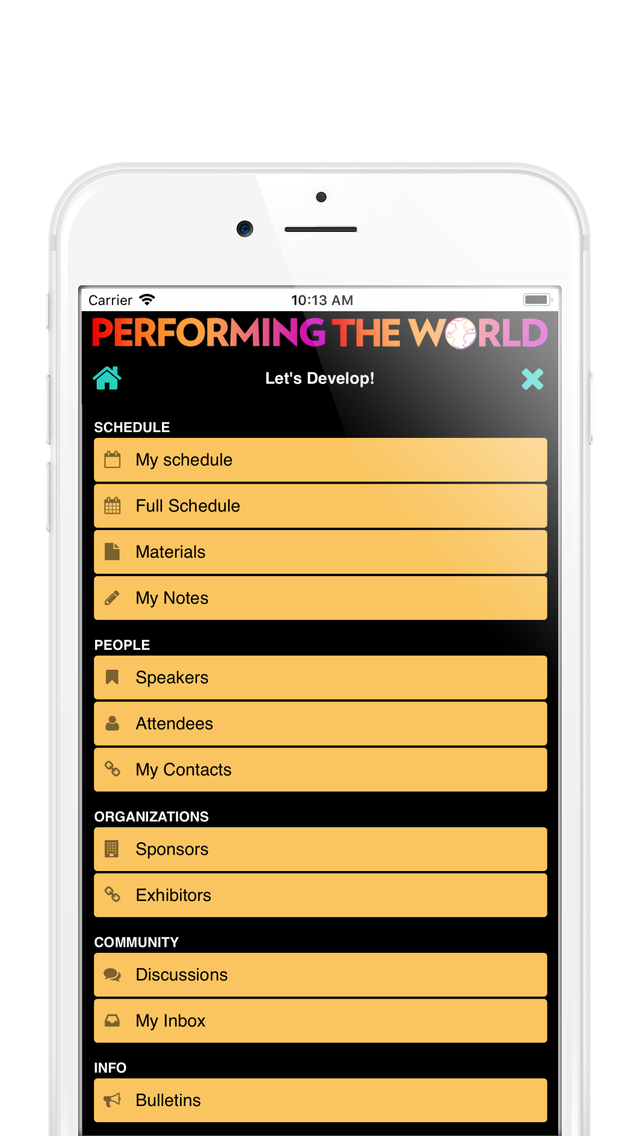 Performing The World 2018 poster