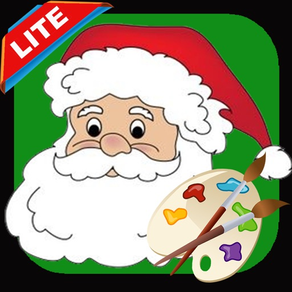 顏色聖誕老人：聖誕著色書頁有趣的兒童教育孩子的遊戲