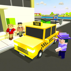 Blocky City Taxi Simualtor