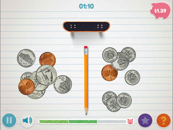 Money Games Online - Peter Pig's Money Counter