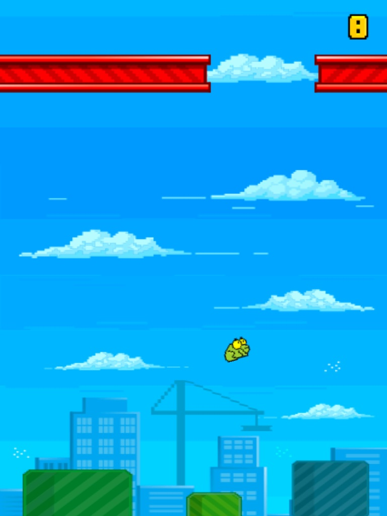 Pixels Jumpy Frog - Tap to Jump and Fly poster
