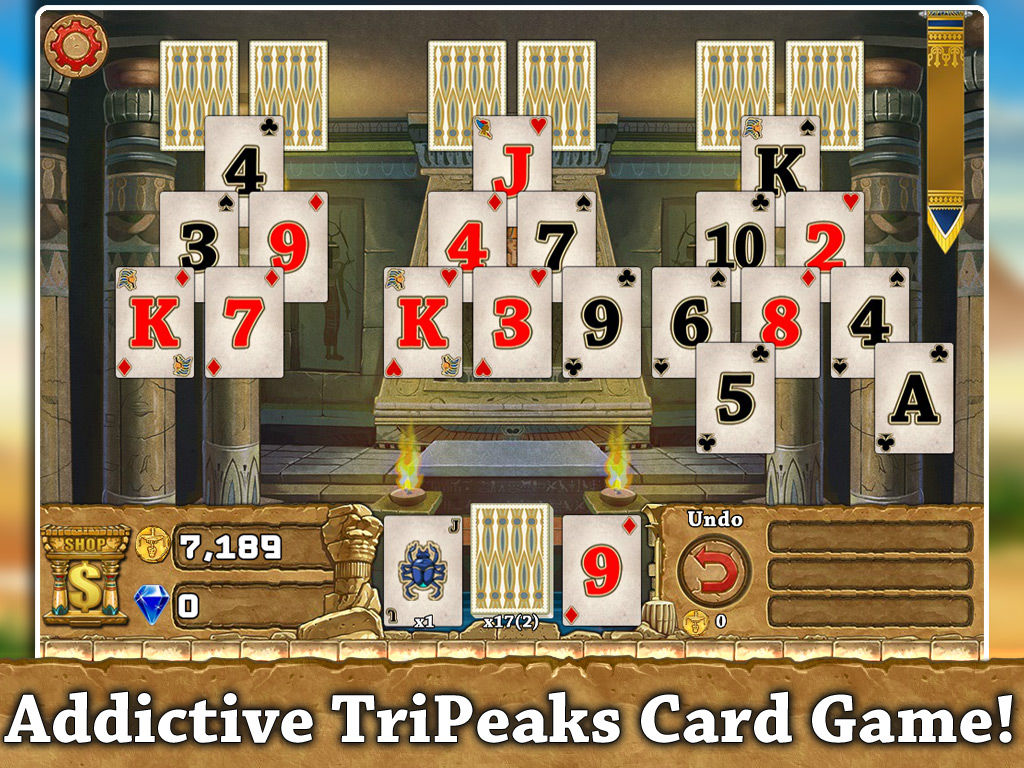 3 Pyramid TriPeaks Free Solitaire Card Game pour iOS (iPhone/iPad