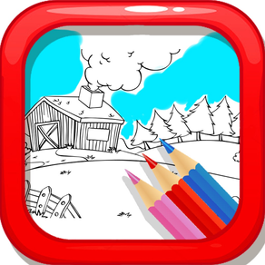 Colorful Diary: Coloring Farms