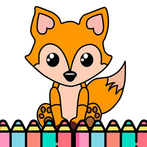 Animal Coloring Book Jogo Pági