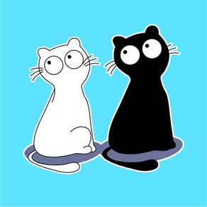 Black Kitten Animated Stickers