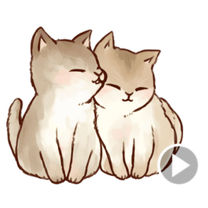 Cute Kittens Animated Stickers