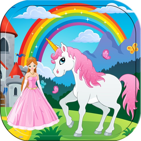 Pony Princess Fairy Coloring Book for Little Girls