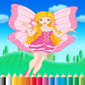 Princesa Fairy Coloring Book - Arte para Crianças