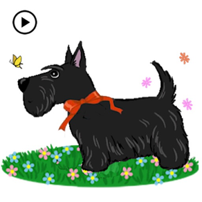 Animated Scottie Dog Sticker