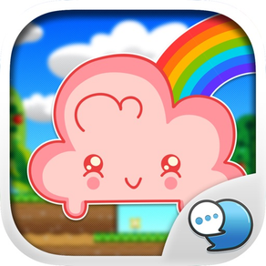 Cloud Sticker Emoji Keyboard Theme ChatStick