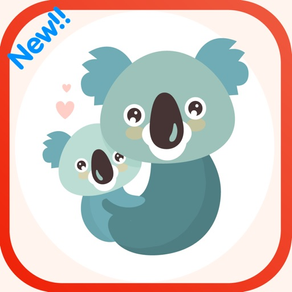 Koala Familie und Brüder Spiel-Karte HD