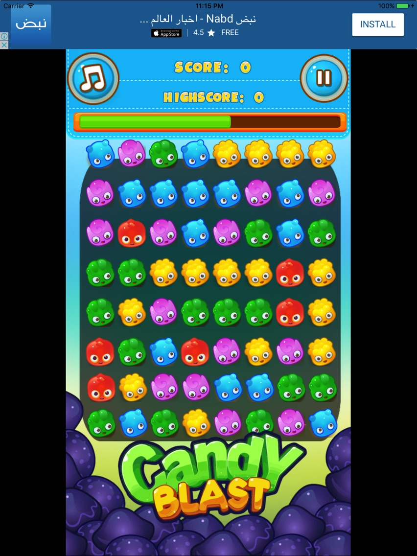 candy blast game poster