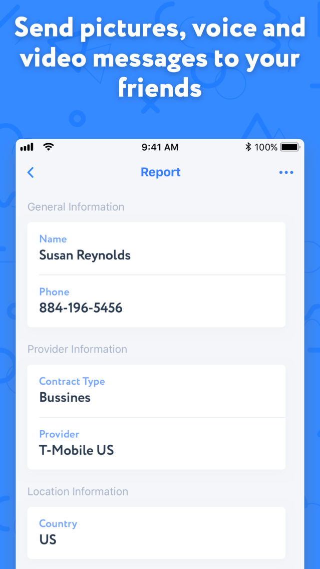 Fake Text Message and Number poster