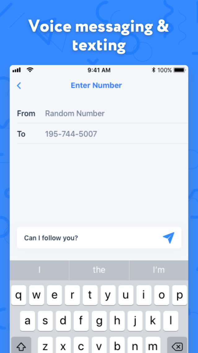 Fake Text Message and Number poster