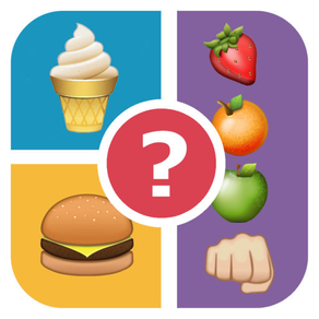 QuizPop Mania! Guess the Emoji Food - a free word guessing quiz game