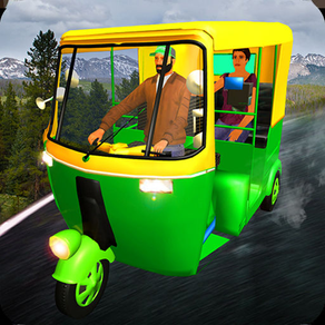 Mountain Rickshaw Driving Sim