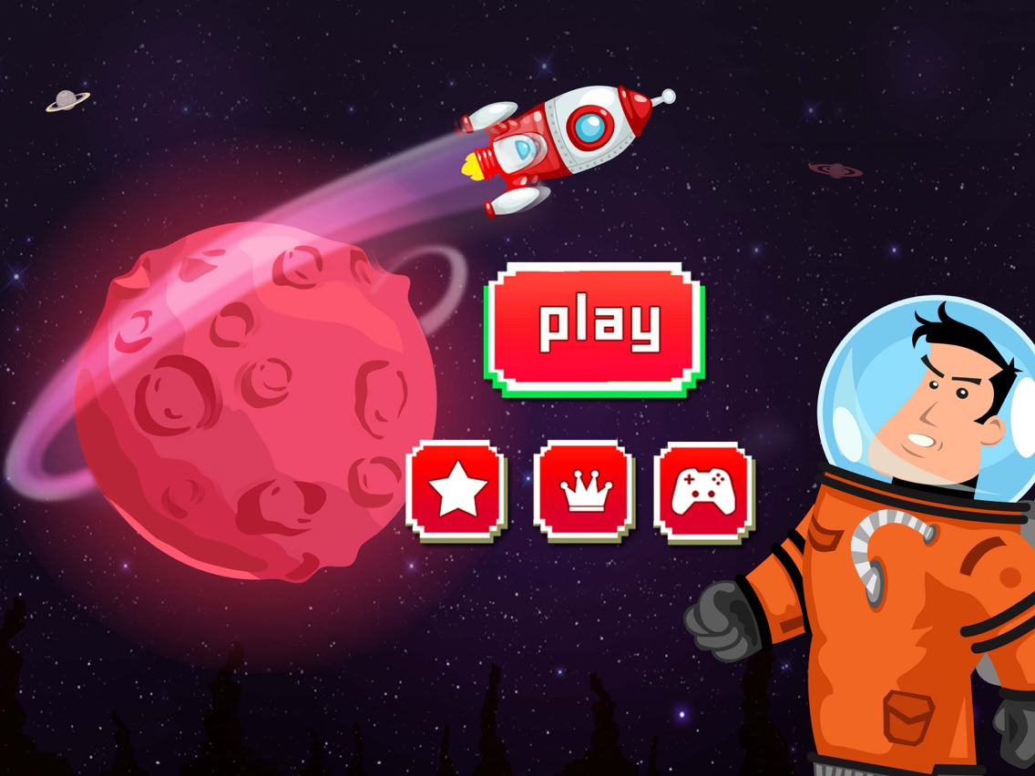 Mars Jump Galaxy Mission: UFO Alien Fight in Red Planet with Astronaut poster