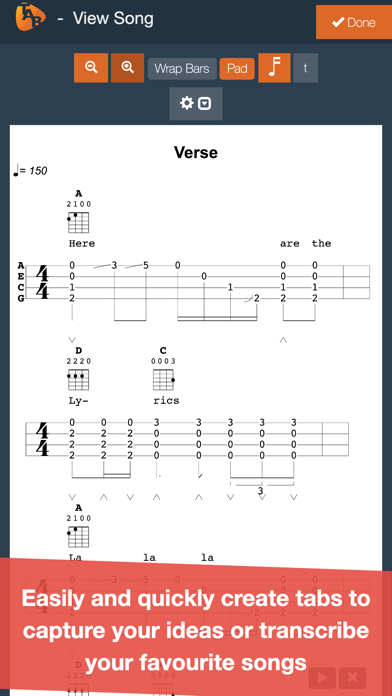 Ukulele Notepad - Tab Editor poster