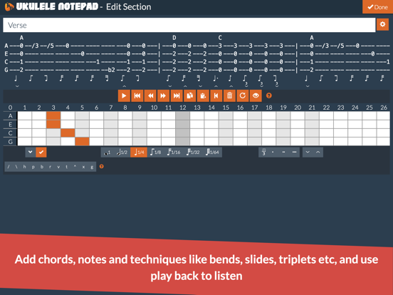 Ukulele Notepad - Tab Editor poster