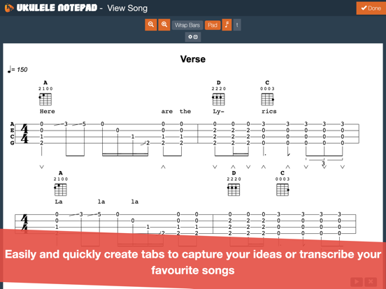 Ukulele Notepad - Tab Editor poster